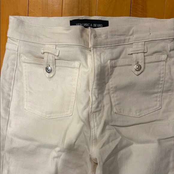 Veronica Beard Cream Women Jeans - Picture 3 of 5